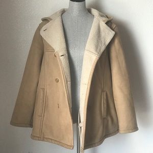 Outbrook Women’s Plus Size Camel Polyester Coat